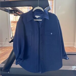 Good American Blue Button Down Shirt